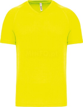 T-shirt de desporto de homem com decote V de manga curta PA476