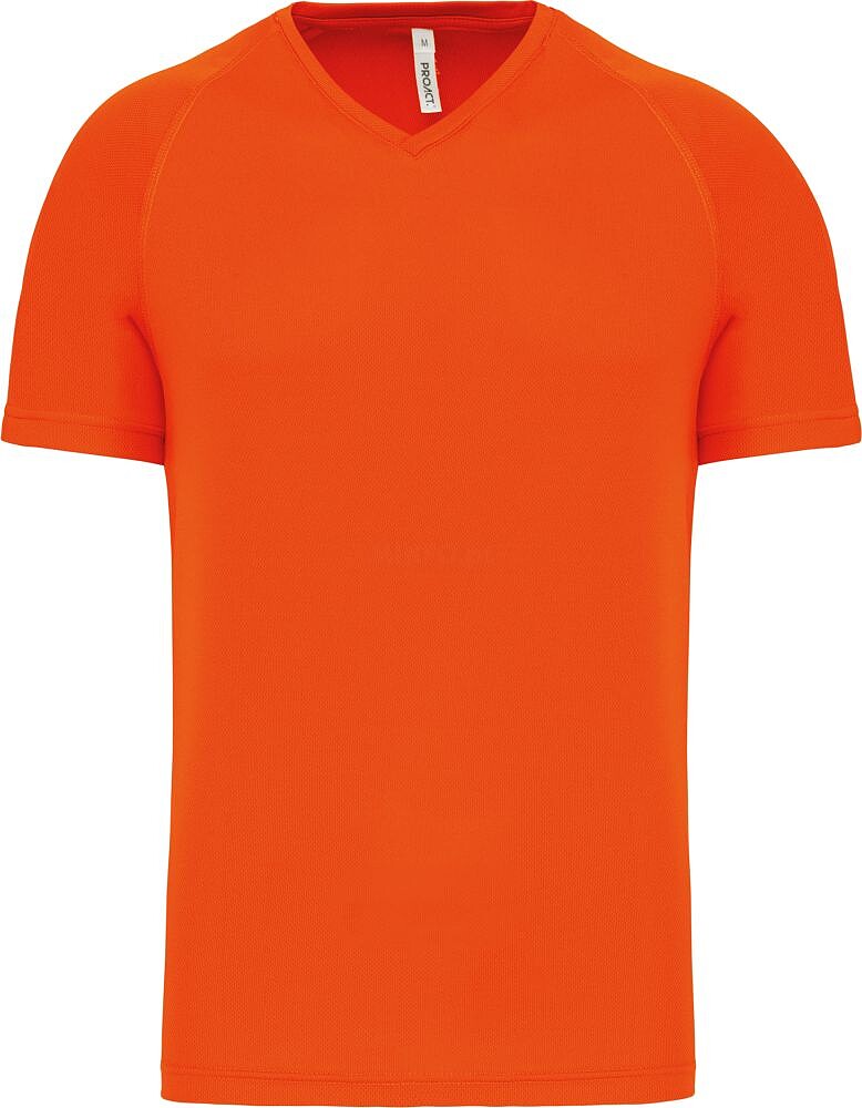 T-shirt de desporto de homem com decote V de manga curta PA476