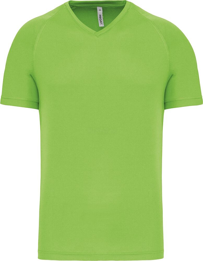 T-shirt de desporto de homem com decote V de manga curta PA476
