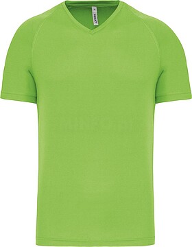 T-shirt de desporto de homem com decote V de manga curta PA476