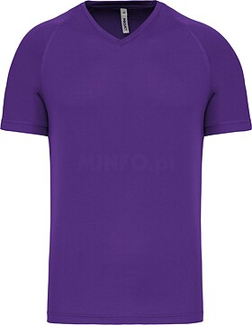 T-shirt de desporto de homem com decote V de manga curta PA476