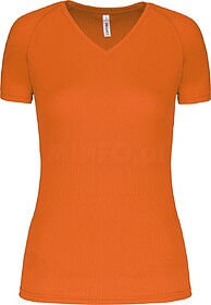 PA477CC T-shirt de desporto de senhora com decote V de manga...
