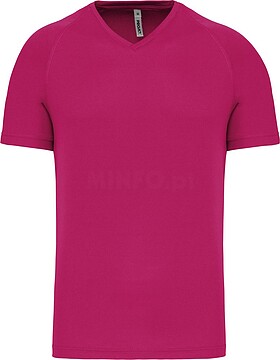 T-shirt de desporto de homem com decote V de manga curta PA476