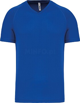 T-shirt de desporto de homem com decote V de manga curta PA476