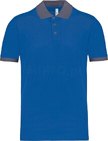 PA489 Polo piqué Performance de homem tam: S cor: Sporty Ro...