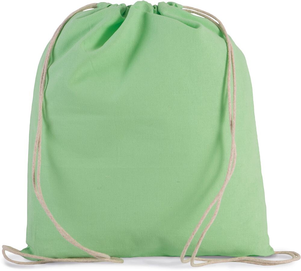 Mochila pequena em algodão biológico com cordões KI0147