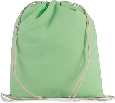 Mochila pequena em algodão biológico com cordões KI0147