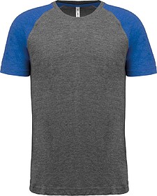 PA4010 T-shirt triblend bicolor de desporto de adulto tam: M...