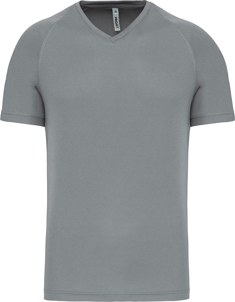 T-shirt de desporto de homem com decote V de manga curta PA476