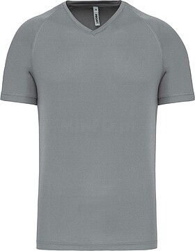 T-shirt de desporto de homem com decote V de manga curta PA476
