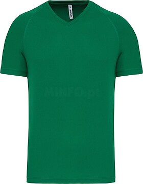 T-shirt de desporto de homem com decote V de manga curta PA476