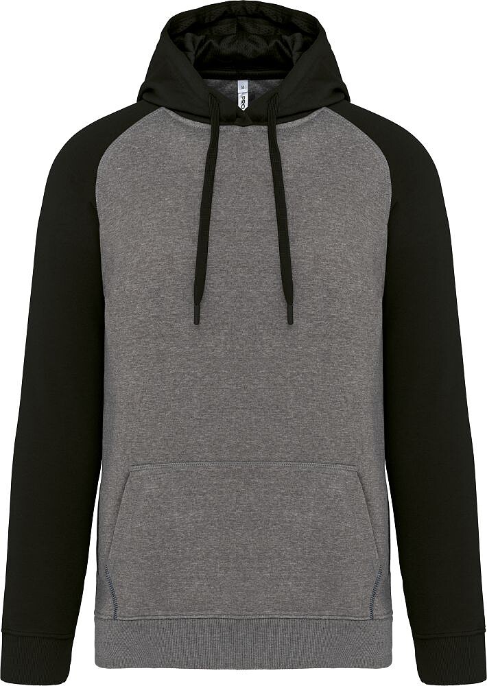 Sweatshirt com capuz bicolor de adulto PA369