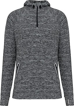 Sweatshirt de desporto 1/2 fecho com capuz unissexo PA360