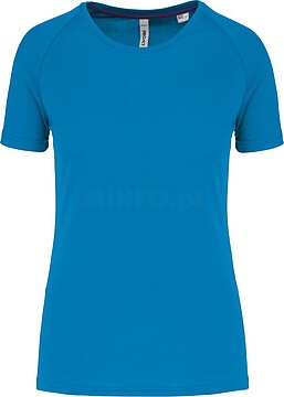 T-shirt de desporto de senhora de material reciclado com decote redondo PA4013