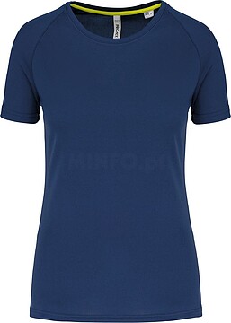 T-shirt de desporto de senhora de material reciclado com decote redondo PA4013