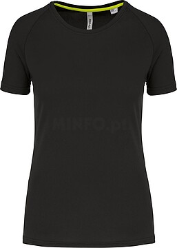 T-shirt de desporto de senhora de material reciclado com decote redondo PA4013