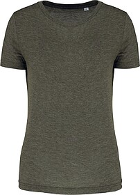 PA4021 T-shirt de desporto de senhora Triblend com decote re...
