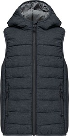 PA237 Colete com capuz de adulto tam: M cor: Marl Dark Grey ...
