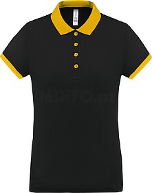 PA490 Polo piqué performance de senhora tam: XS cor: Black/...