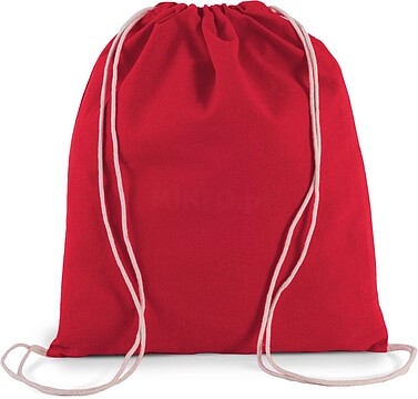Mochila pequena em algodão biológico com cordões KI0147