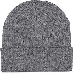 KP892 Gorro reciclado com dobra tricotada tam: One Size cor:...