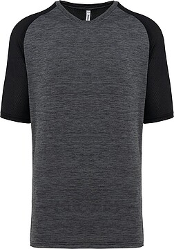 T-shirt de padel bicolor com mangas raglan de homem PA4030
