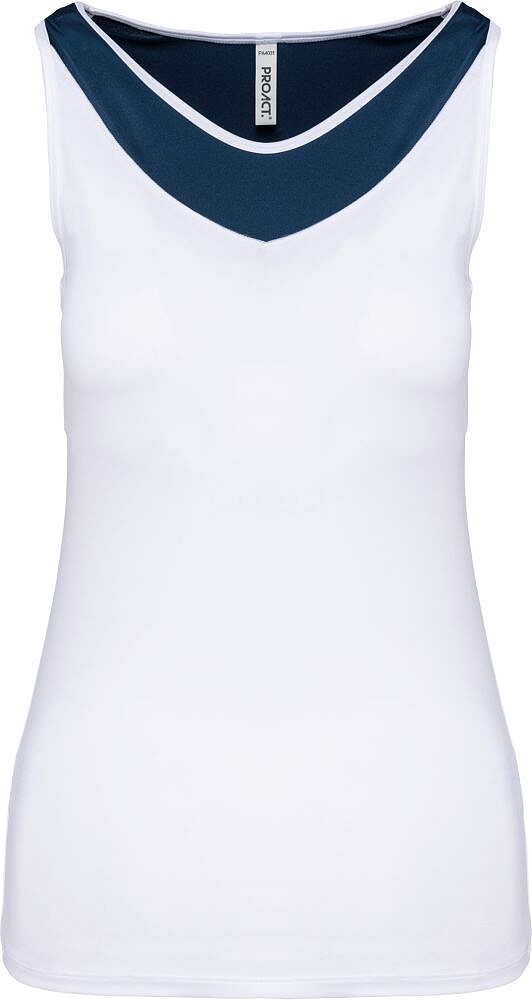 Top de padel bicolor de senhora PA4031