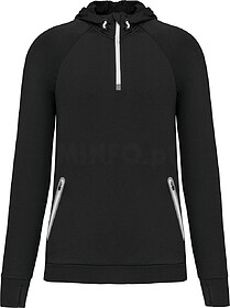 PA360 Sweatshirt de desporto 1/2 fecho com capuz unissexo ta...