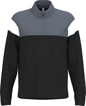 Sweatshirt 1/2 fecho de desporto unissexo PA387
