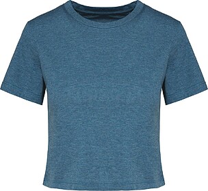 PA4022 Top curto triblend de senhora tam: S cor: Duck Blue H...
