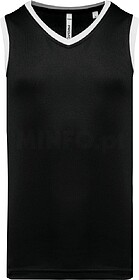 PA4050 T-shirt de basquetebol de homem tam: S cor: Black/ Wh...
