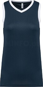 PA4051 T-shirt de basquetebol de senhora tam: 3XL cor: Navy/...