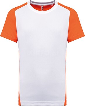 T-shirt de desporto bicolor eco-responsável de homem PA4014