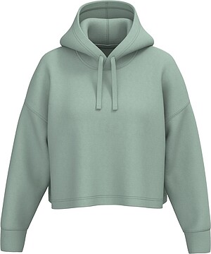 Sweatshirt “crop” com capuz de senhora PA396