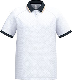 PA497 T-shirt lifestyle com colarinho tipo polo unissexo tam...