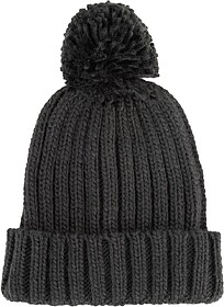 KP563 Gorro com pompom tam: One Size cor: Black : K-up