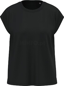 T-shirt eco-responsável sem mangas com ombreiras para senhora SP306