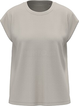 T-shirt eco-responsável sem mangas com ombreiras para senhora SP306