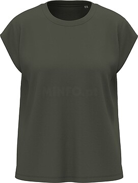 T-shirt eco-responsável sem mangas com ombreiras para senhora SP306