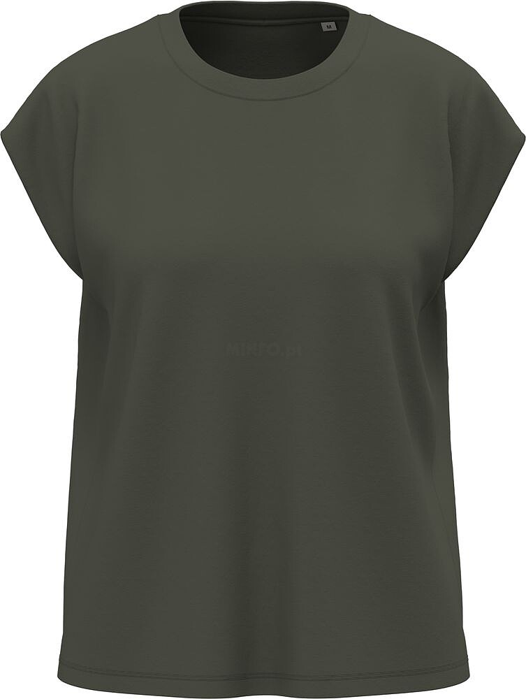T-shirt eco-responsável sem mangas com ombreiras para senhora SP306