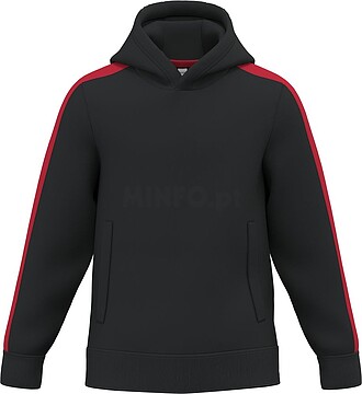 Sweatshirt com capuz teamwear bicolor de criança PA3056