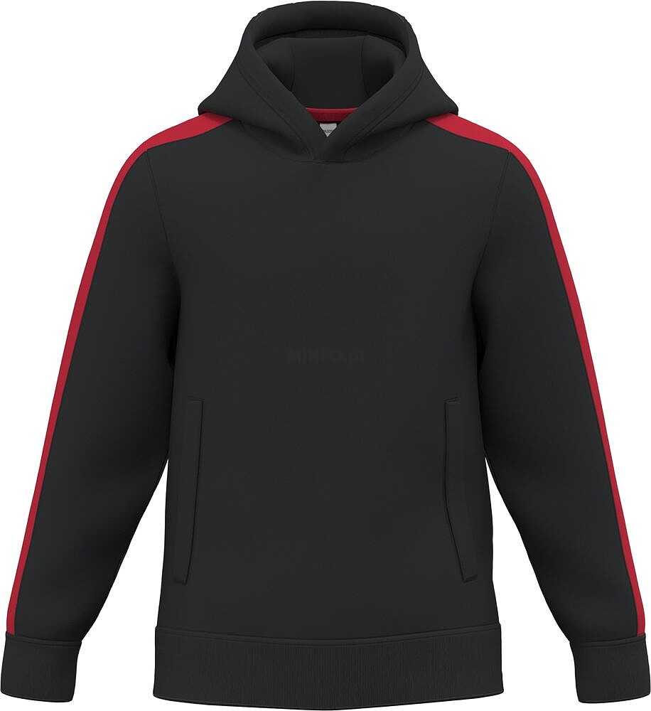 Sweatshirt com capuz teamwear bicolor de criança PA3056