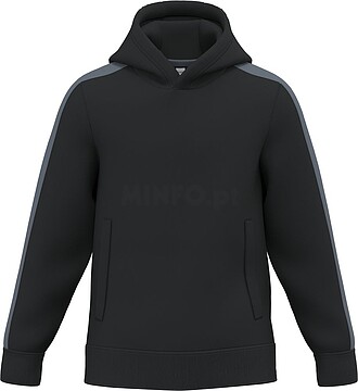 Sweatshirt com capuz teamwear bicolor de criança PA3056