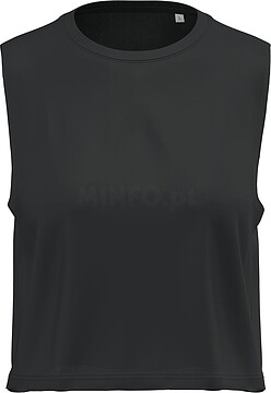 T-shirt crop sem mangas de senhora PA499