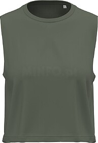 PA499 T-shirt crop sem mangas de senhora tam: S cor: Sporty ...
