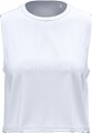T-shirt crop sem mangas de senhora PA499