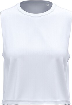 T-shirt crop sem mangas de senhora PA499