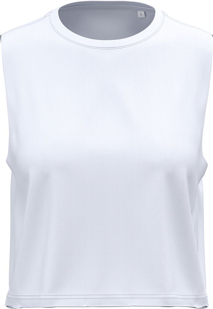 T-shirt crop sem mangas de senhora PA499