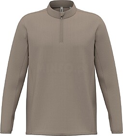 PA4049 T-shirt outdoor 1/2 fecho de manga comprida unissexo ...