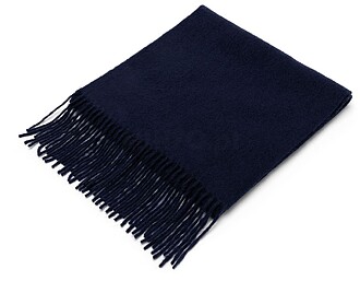 SP112 Cachecol de lã unissexo tam: One Size cor: Navy Blue ...